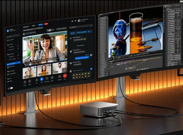 geekom mini pc a9 max multi-écrans jusqu'à 8K