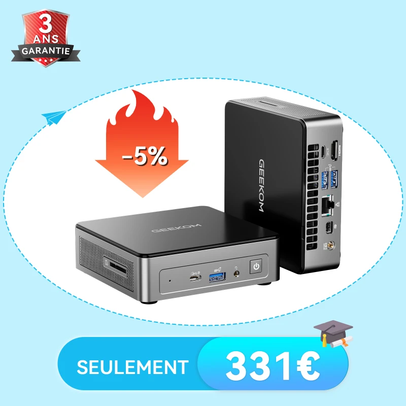 GEEKOM Mini Air 12 : Mini PC N100 Intel Alder Lake