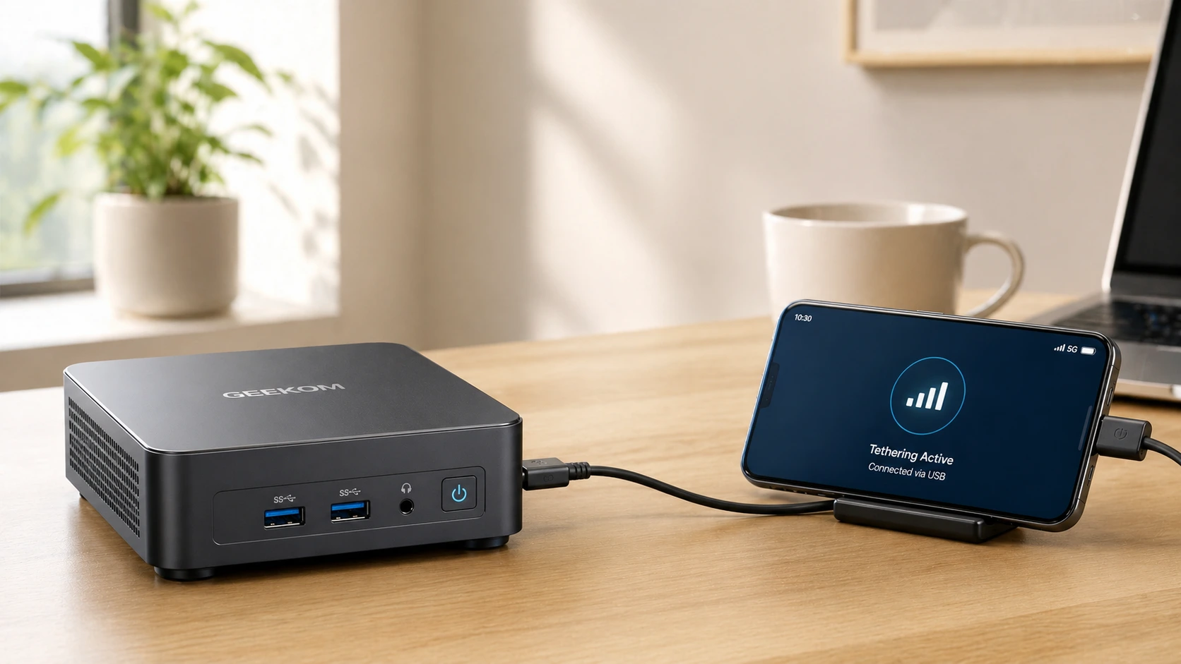 Partage de connexion USB