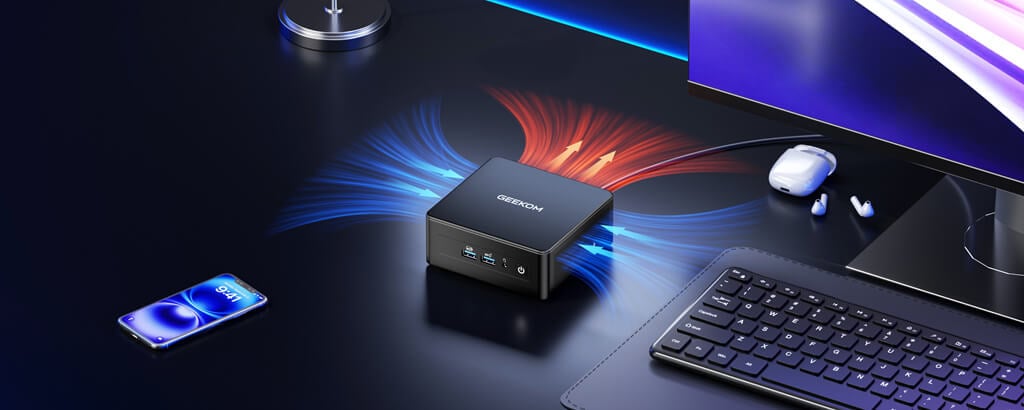 mini-PC équipé du système de refroidissement Iceblast