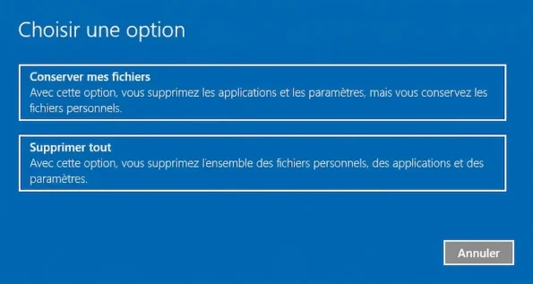 Conserver mes fichiers