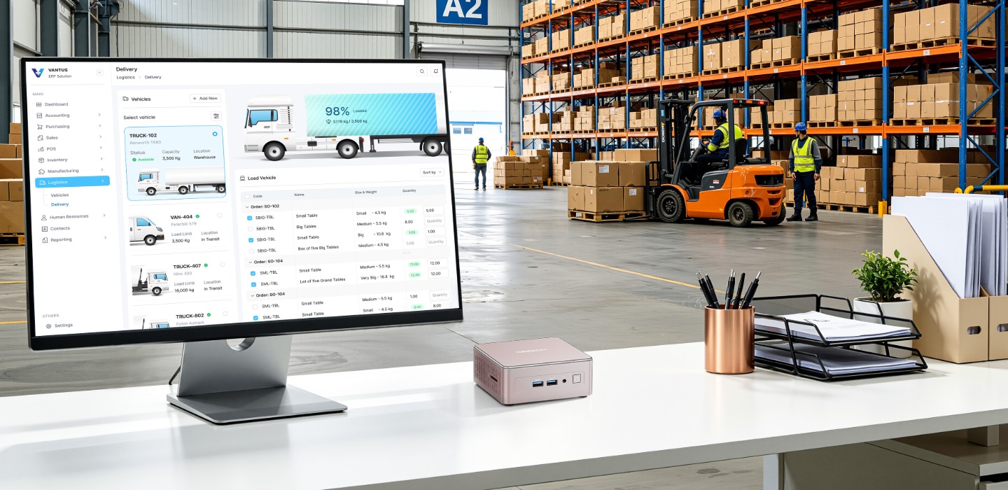 mini pc pour logistique et entreposage